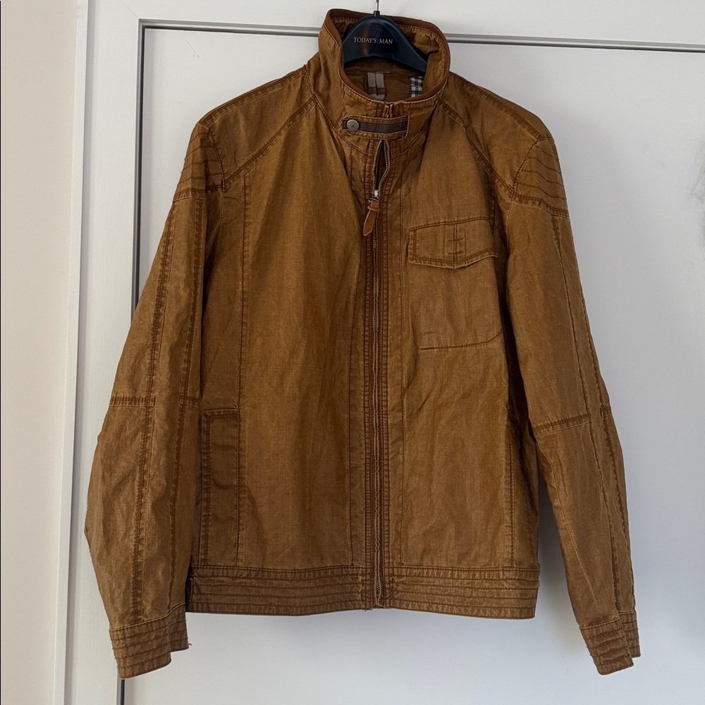 Bugatti Men's Brown coated Jacket bomber size Italy 50